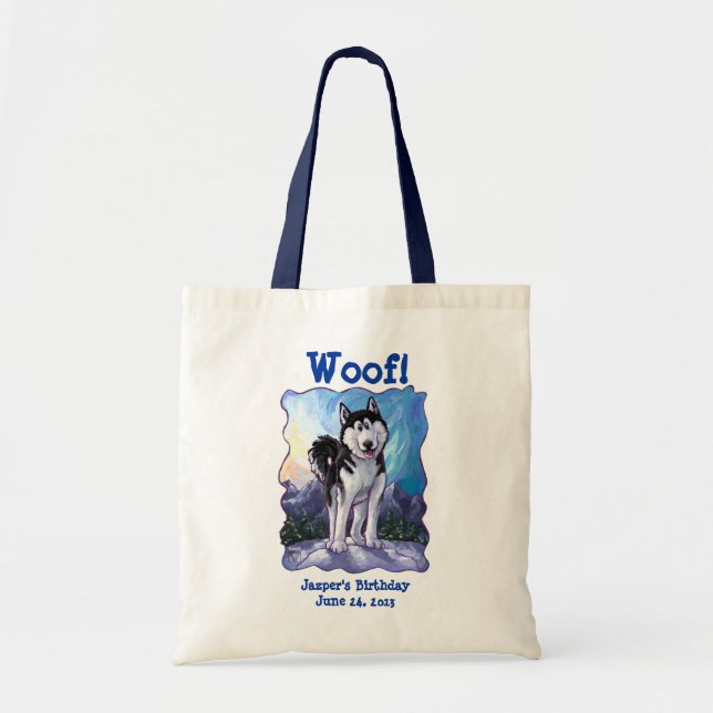 Husky Party Centre Tote Bag (Front)