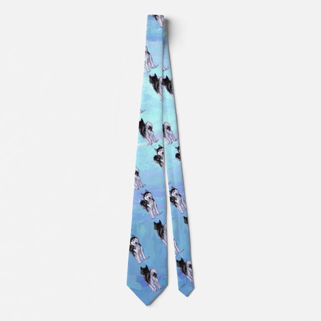 Husky Patterns Tie (Front)