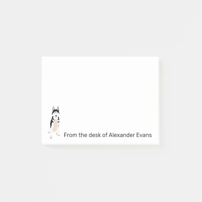 Husky Personalise Post-it Notes (Front)