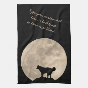 Husky Personalised Sled Dog Lover Tea Towels Gifts