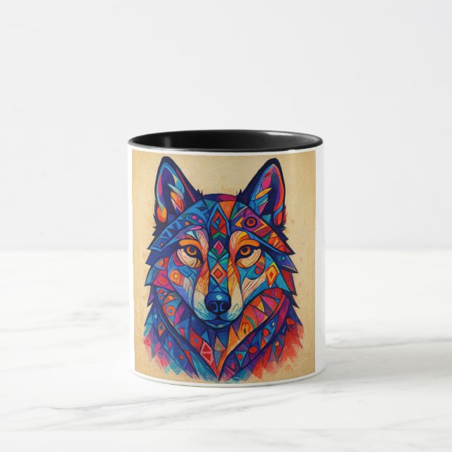 Husky Personalised Wolf Sweatshirt Mug (Center)