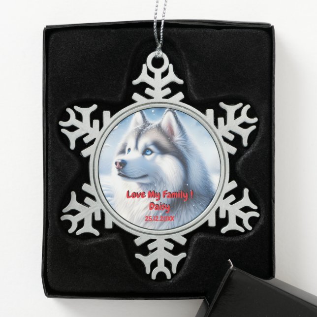 Husky Personalization Christmas Ornament  (Box)