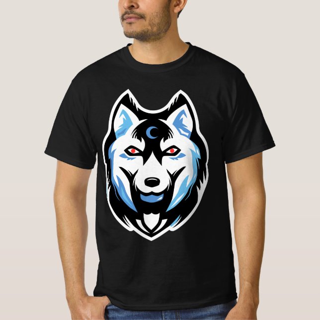 husky personlized wolf  T-Shirt (Front)