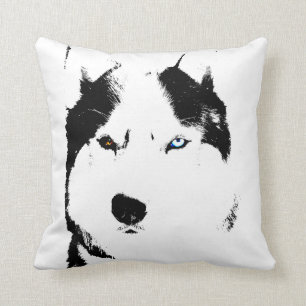 Husky Pillow Siberian Husky Malamute Gifts