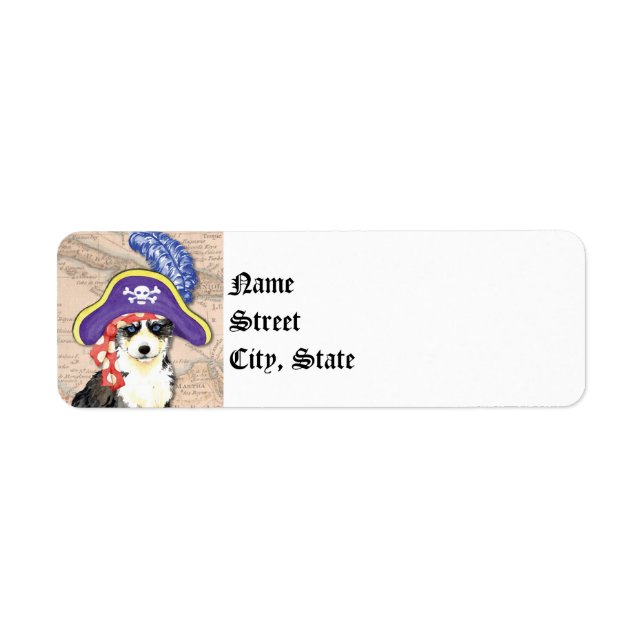 Husky Pirate Return Address Label (Front)