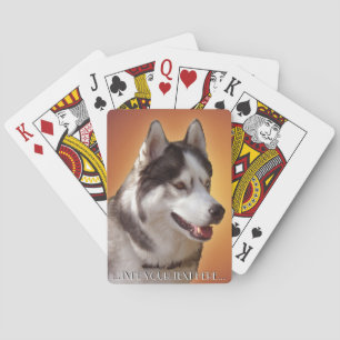 Husky Playing Cards Personalise Sled Dog Cards