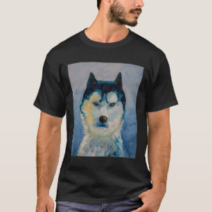 Husky Portrait Scoop T-Shirt