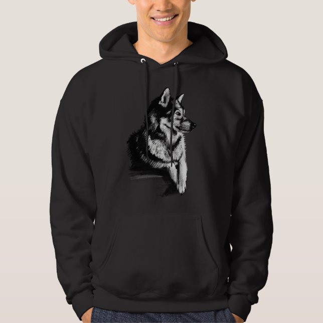 Husky Profile Hoodie (Front)