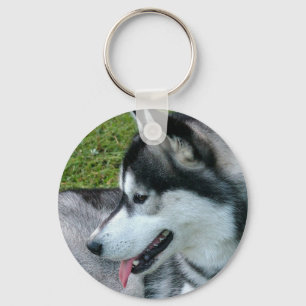 Husky Profile  Keychain