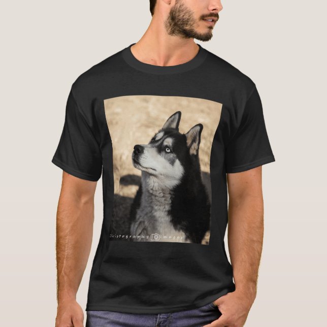 Husky Pup  Scoop T-Shirt (Front)