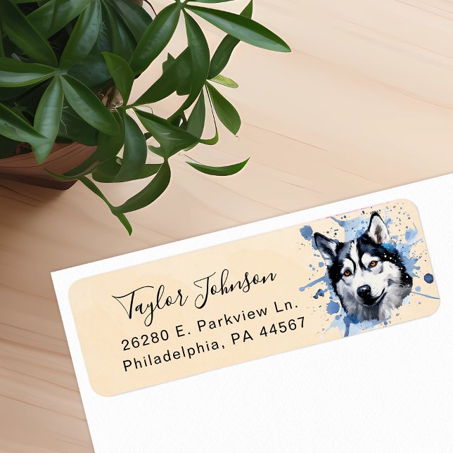 Husky Return Address Label (Creator Uploaded)