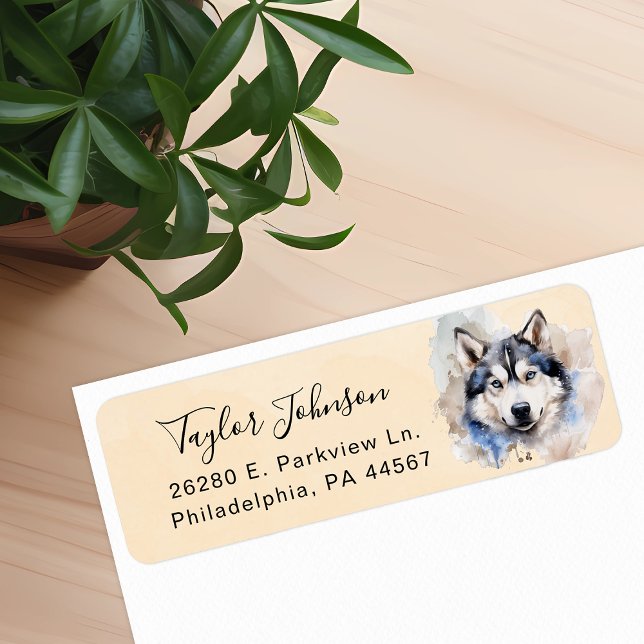 Husky Return Address Label (Creator Uploaded)