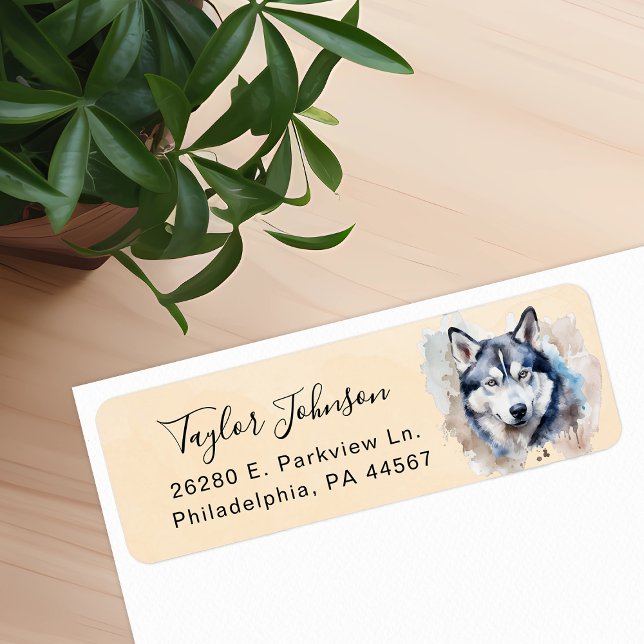 Husky Return Address Label (Creator Uploaded)