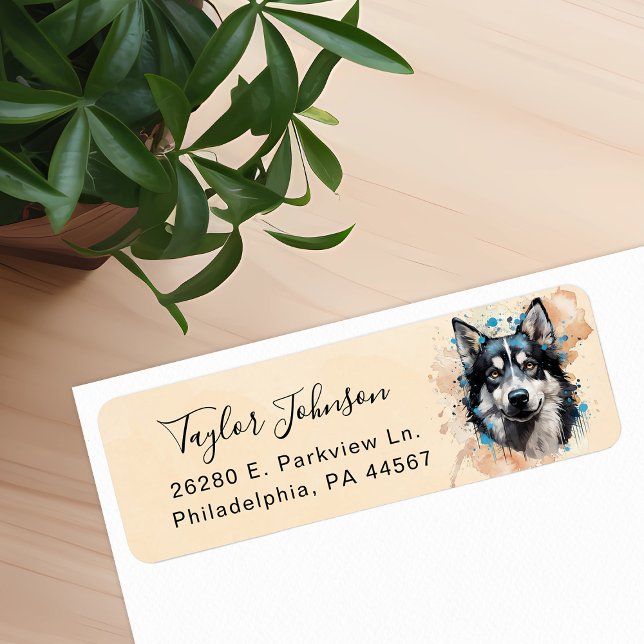 Husky Return Address Label (Creator Uploaded)