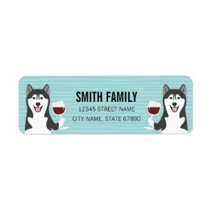 Husky Return Address Labels