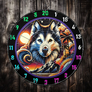 Husky Ridge Mountain Vibe Decor Dartboard