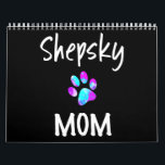 Husky | Shepsky Mom German Shepherd Husky Mix Dog Calendar<br><div class="desc">Husky | Shepsky Mom German Shepherd Husky Mix Dog</div>