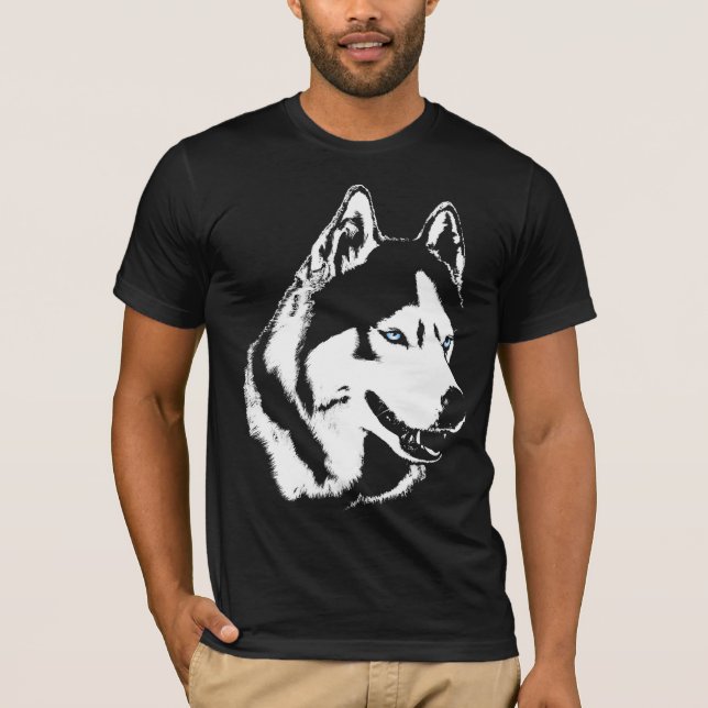 Husky Shirts Wolf Dog Unisex Shirts Dog Shirts (Front)