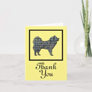 Husky Siberian Dog Thank You Greeting Card
