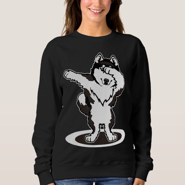 Husky Siberian Husky Dog Sweatshirt (Front)