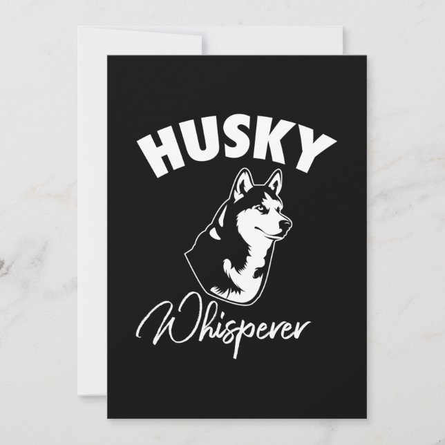 Husky Siberian Whisperer Invitation (Front)
