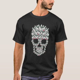 Husky Skeleton Halloween T-Shirt