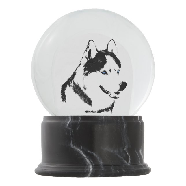 Husky Snowglobe Siberian Husky Customise Snowglobe (Front)