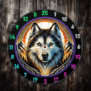 Husky Spirit Mountain Room Centerpiece Dartboard