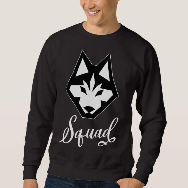 Husky Squad Siberian Husky Sweatshirt (Front)