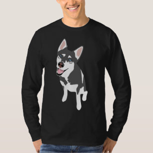 Husky Sticker T-Shirt