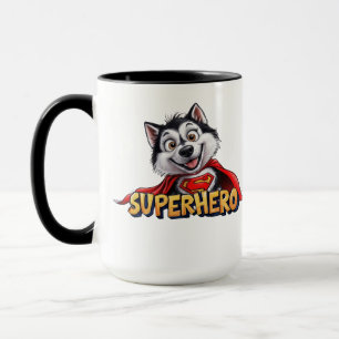 Husky Superhero: Meet the Super Dog!" Mug