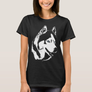 Husky T-shirt Women's Sled Dog Organic Shirts