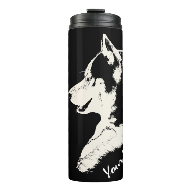 Husky Tumbler Mug Custom Husky Puppy & Gifts (Front)