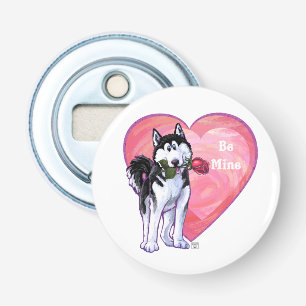 Husky Valentine's Day Bottle Opener