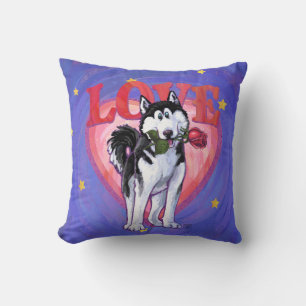 Husky Valentine's Day Cushion