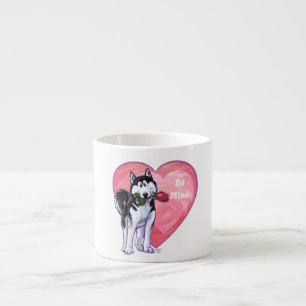 Husky Valentine's Day Espresso Cup