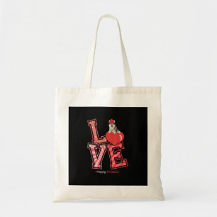 Husky Valentines Day Gift   Husky Heart Design Tote Bag