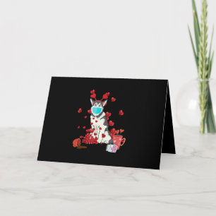 Husky Wear Face Mask   Valentines Day Gift Holiday Card
