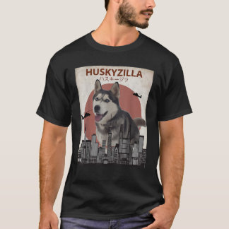 Huskyzilla Funny Siberian Husky T Shirt Dog Lovers
