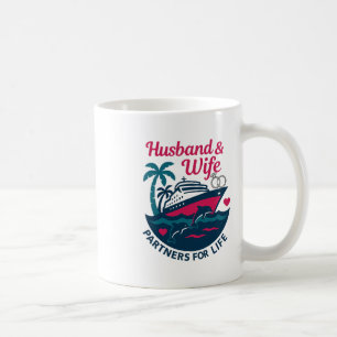 Husnd And Wife Couple Matching Cruise Vacation Coffee Mug