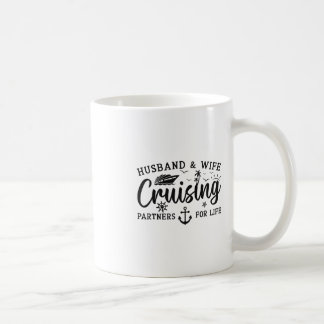 Husnd And Wife Cruise 2025 Matching Couple Cruisin Coffee Mug