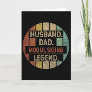 Husnd Dad Mogul Skiing Legend Vintage  Card