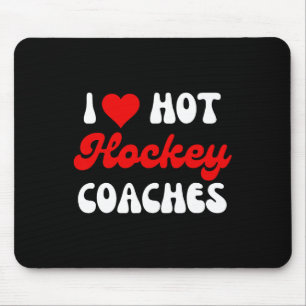 Husnd Wife Coach Valentines I Love Hot Hockey Coac Mouse Pad