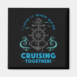 Husnd Wife Honeymoon Cruise Vacation Cruising Gift Magnet