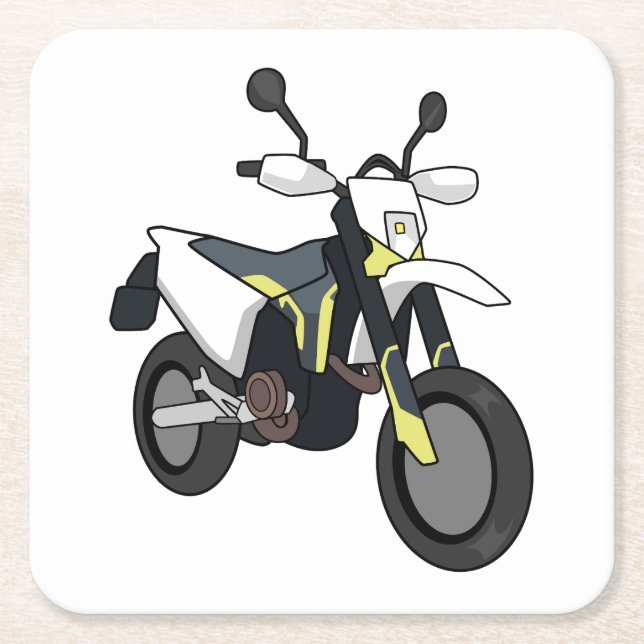 Husqvarna 701 simple style square paper coaster (Front)