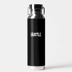 Hustle Black/Silver Water Bottle
