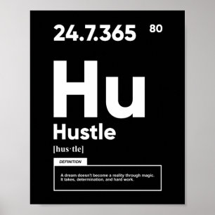 Hustle Definition   Motivational Poster