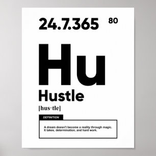 Hustle Definition   Motivational Poster