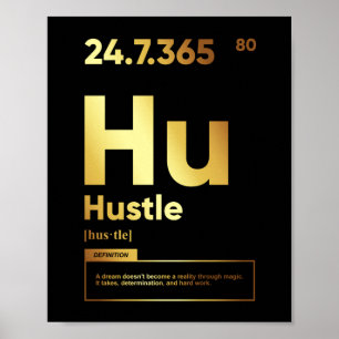 Hustle Definition   Motivational Poster