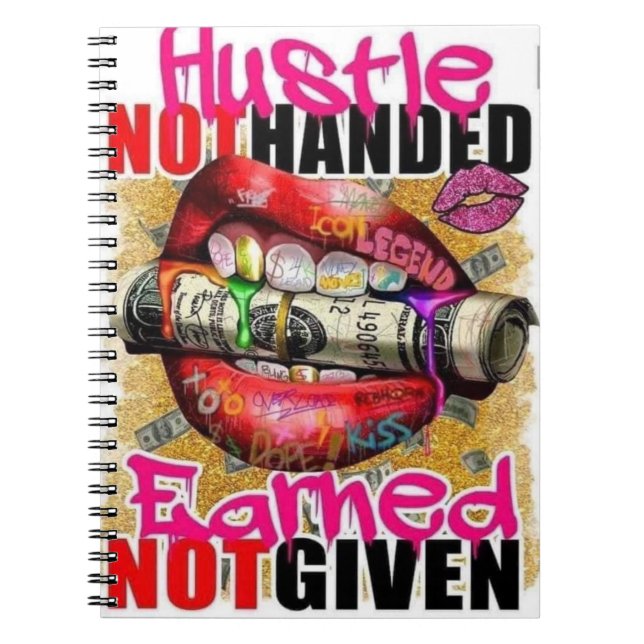 Hustle Earned Notebook (Front)